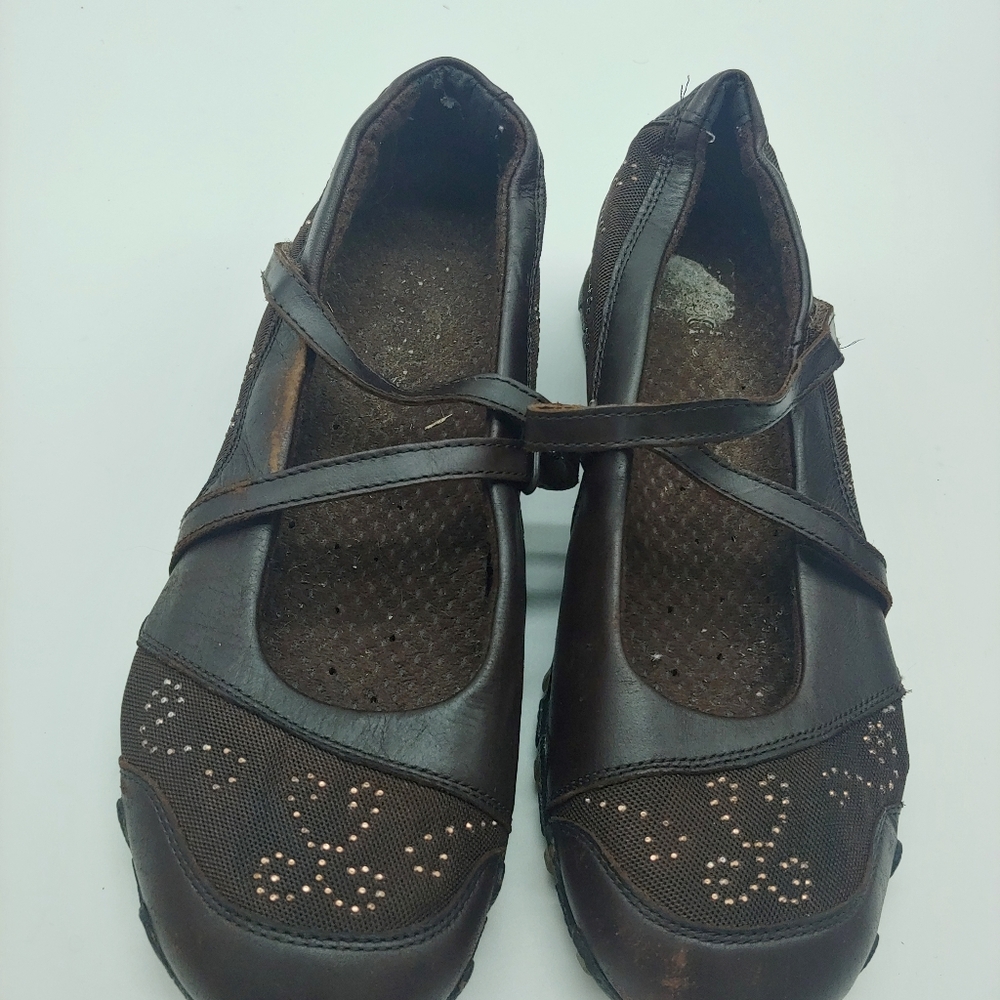 Skechers | Brown Bling Leather Bejewl Sneaker 7.5 - Picture 12 of 13